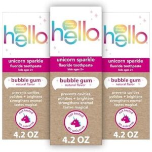 hello儿童含氟牙膏 3支 51%OFF