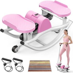 250磅迷你踏步机(带弹力带/3D侧移) 60%OFF