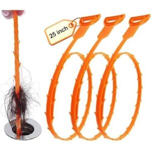 4件套25英寸(管道疏通器)下水道毛发清理器 50%OFF