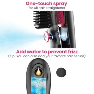 带喷雾喷雾的无线直发梳——3合1直发刷 52%OFF