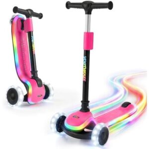 儿童(LED发光/三轮可折叠)滑板车 52%OFF