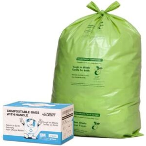 可降解厚实垃圾袋(13加仑/32只/带柄) 66%OFF