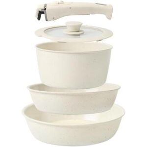 陶瓷(五件/无毒/可拆柄)不粘炊具套装 44%OFF