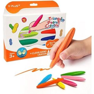 12色(安全/可洗/矫正握姿)三角蜡笔 49%OFF
