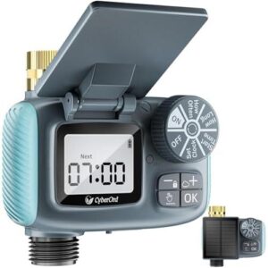 太阳能(黄铜旋钮可编程喷灌定时器) 30%OFF