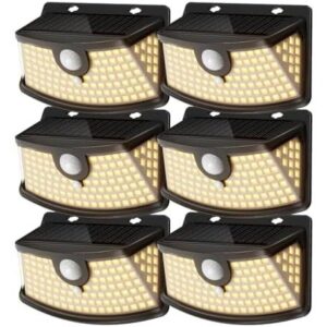 Aootek New Solar Motion Sensor Lights 120 LEDs with Lights Reflector 60%OFF