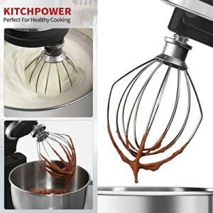 KITCHPOWER K45WW 电线卷发器附件，适用于凯芝艾特厨房用倾斜式搅拌机，用于不锈钢蛋奶搅拌器上。62%OFF