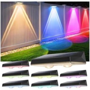 太阳能围栏灯（户外型） - 8 套 RGB 色彩围栏灯（太阳能供电） 33%OFF