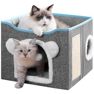 可折叠(带抓板/16寸)大型猫屋 50%OFF