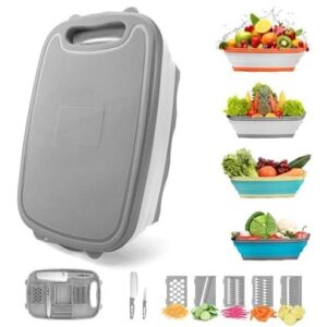 Gintan/9合1折叠滤网砧板篮 50%OFF