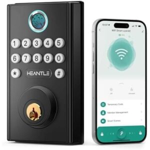 指纹蓝牙(智能WiFi远程控制前门锁) 50%OFF