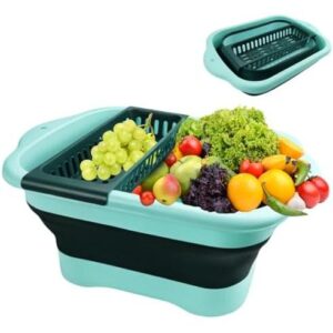 可折叠3加仑带塞洗菜盆(户外多用/便携收纳) 50%OFF