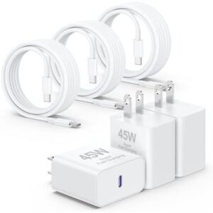 45W iPhone 17 Air 16 15 Pro Max 充电器 快速充电 6英尺/10英尺/10英尺长  50%OFF