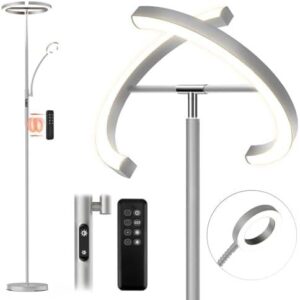 现代可旋转分体护眼LED落地灯(灰) 52%OFF