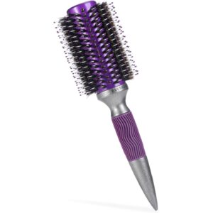 BRUSHZOO圆梳用于吹发，野猪毛圆梳女性用，增加光泽和蓬松感，女性发刷吹风造型效果-50%