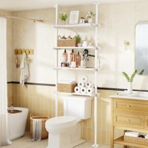 Bonpally Toilet Shelf/4层免钻金属置物架 56%OFF