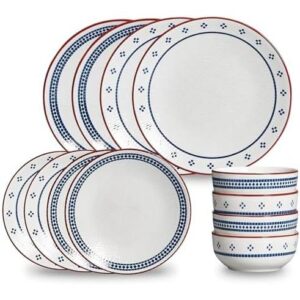 12件(几何复古抗刮耐用餐具套装) 50%OFF