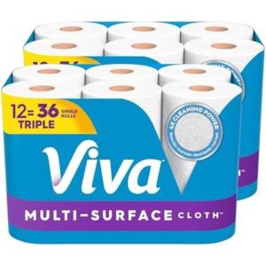 Viva/12卷多面布纸巾/每卷165张 50%OFF