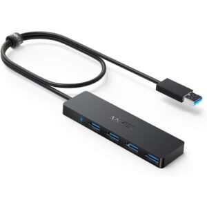 Anker USB 集线器 4 口，多个 USB 3.0 集线器，笔记本用 USB 分线器-47%