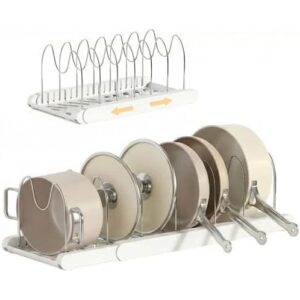 Expandable/7钢隔厨房锅具收纳架 50%OFF