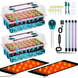 自浇水(80孔双套装育苗盘含补光加热) 53%OFF