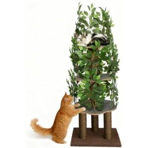 带叶稳固(四层五柱/易组装)猫爬树 50%OFF