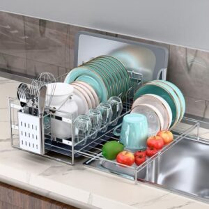 304 Stainless/伸缩多功能餐具晾架 56%OFF