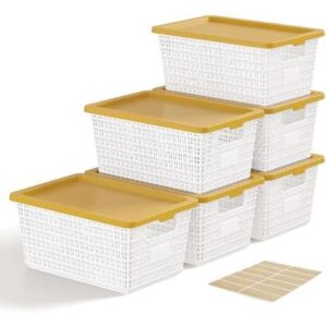 6只装(塑料/可叠放)收纳整理篮 52%OFF