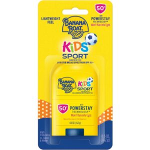 Banana Boat Sport Kids Sunscreen Stick SPF 50, 0.5oz | Travel Size Sunscreen for Kids, Childrens Sunblock SPF 50, Oxybenzone Free, 0.5oz  -40%
