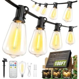 100FT太阳能防水串灯 50%OFF