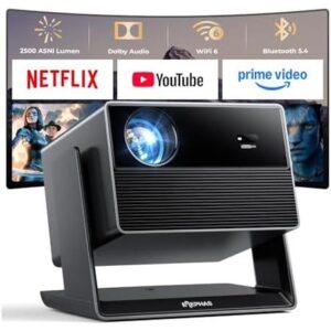 ELEPHAS Smart 4K Projector with WiFi and Bluetooth - Compatible with Netflix/Prime Video/YouTube 67%OFF