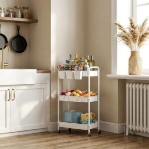 三层(金属带轮多功能储物推车) 50%OFF