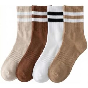 女士条纹针织长袜    56%OFF