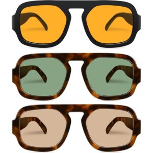 YMRFW 复古方块飞行员太阳镜  -59%