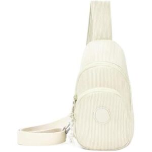 灯芯绒单肩/购物胸包 50%OFF