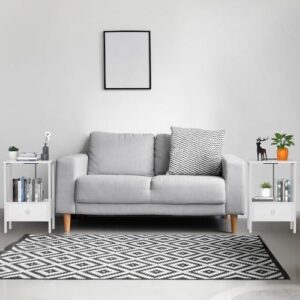 两件套白色床头柜 50%OFF