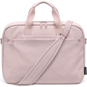 高尔夫品质女性笔记本电脑手提包 商务教师休闲手提包 随身携带包，16英寸，粉色 -65%