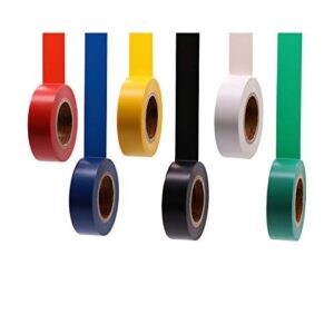 6卷装/0.7寸x30尺多色绝缘胶带 61%OFF