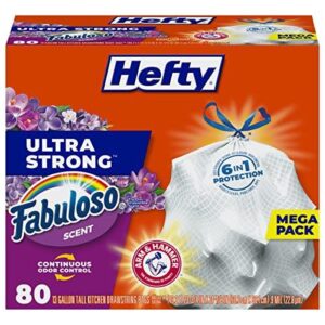 Heavy-duty Bags/13加仑80袋防漏垃圾袋 40%OFF