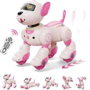 可编程遥控机器人小狗玩具(带语音功能)适用于儿童 50%OFF