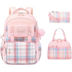 3 件套可爱女孩背包，内含午餐盒和铅笔盒 50%OFF