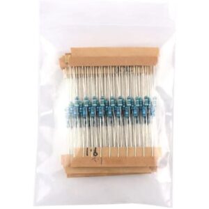 1080件电阻套件——1/4W 1% 精密金属薄膜电阻组合，适用于DIY电子产品，0-10欧姆范围 -50%
