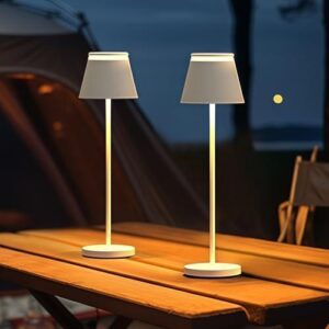 Cordless Table Lamp Set of 2 with Portable USB Rechargeable Dock 50%OFF