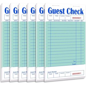 客人支票簿6件装，服务员客人支票  -50%