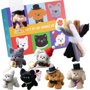 JMMICO 71 PCS 管道清洁器儿童手工套装——DIY动物幼犬套装 -50%