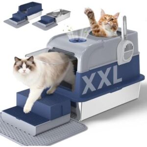 1个(不锈钢/超大/带盖)猫砂盆套装 30%OFF