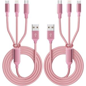 IDISON Multi Charging Cable(2Pack 4FT) 50%OFF