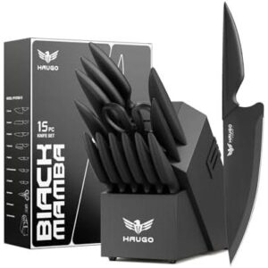 Haugo/15件套高碳钢厨刀套装 50%OFF