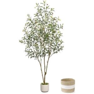 6英尺(仿真橄榄树盆栽套装) 50%OFF