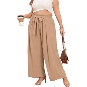 女士加大码阔腿休闲裤(高腰/弹力/带口袋) 50%OFF